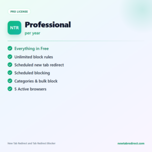 new tab redirect pro