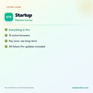 new tab redirect product